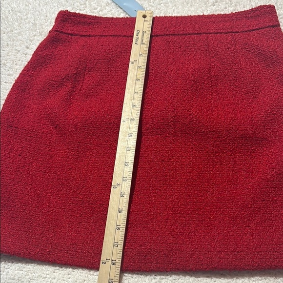 LOFT Red A-Line Mini Skirt Casual - Picture 5 of 9
